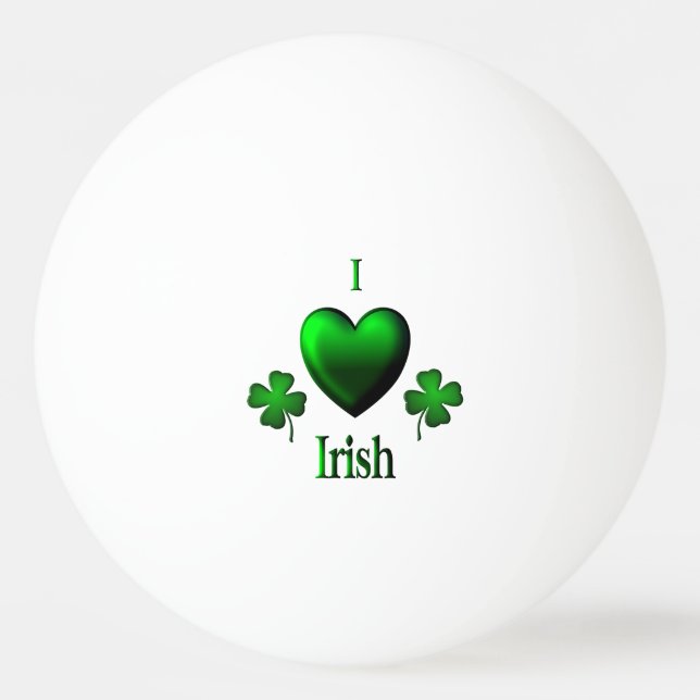 Jag Heart Irish Pingisboll (Framsidan)