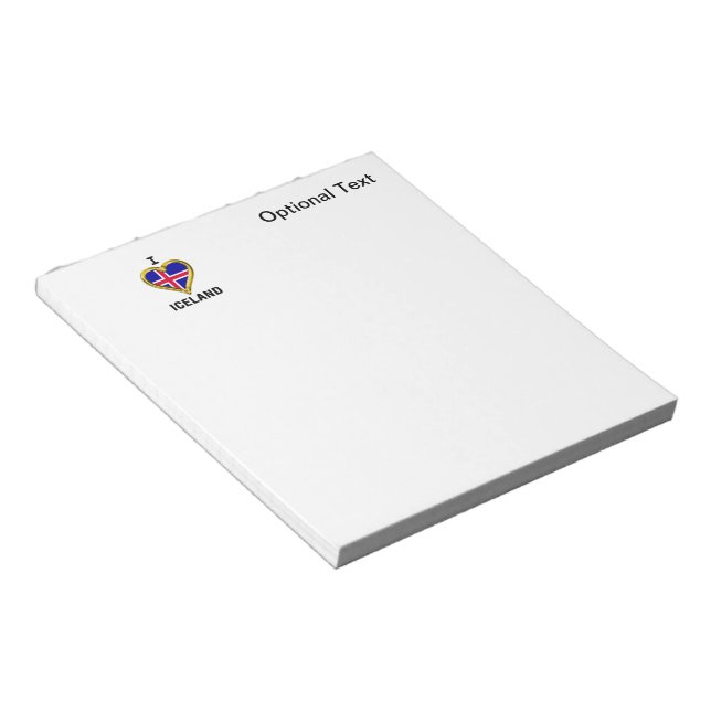 JAG HEART ISLAND ANTECKNINGSBLOCK (Vinklad)