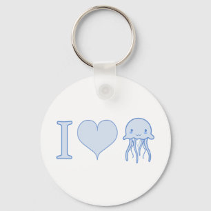 Jag Heart Jellyfish Nyckelring