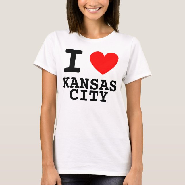 Jag Heart Kansas City Shirt Tee (Framsida)