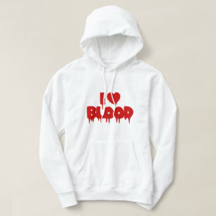 JAG HEART [KÄRLEK] BLOD HOODIE