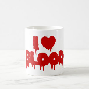 JAG HEART [KÄRLEK] BLOD KAFFEMUGG