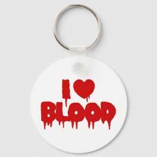 JAG HEART [KÄRLEK] BLOD NYCKELRING
