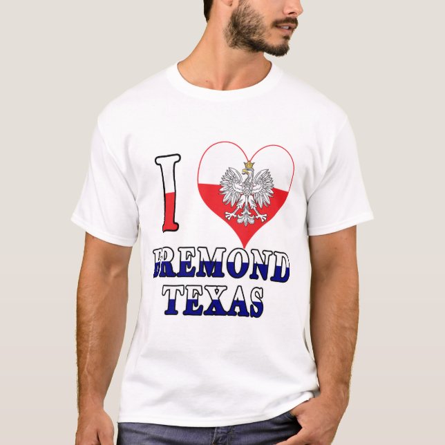 Jag Heart Kärlek Bremond Texas T Shirt (Framsida)