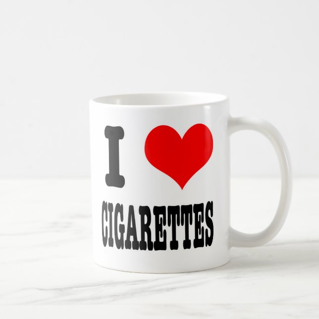 JAG HEART (KÄRLEK) CIGARETTES KAFFEMUGG (Höger)