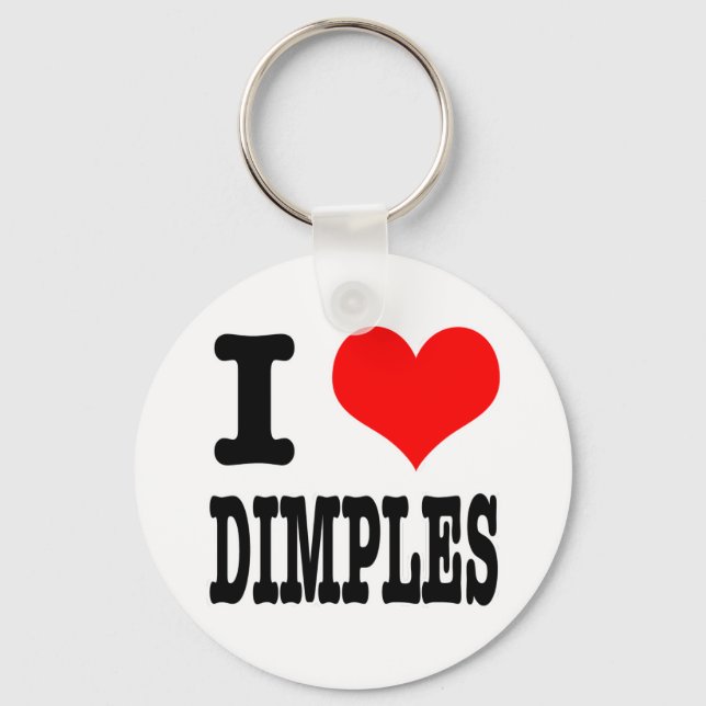 JAG HEART (KÄRLEK) DIMPLES NYCKELRING (Framsida)