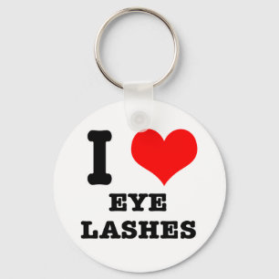 JAG HEART (KÄRLEK) EYELASHES NYCKELRING