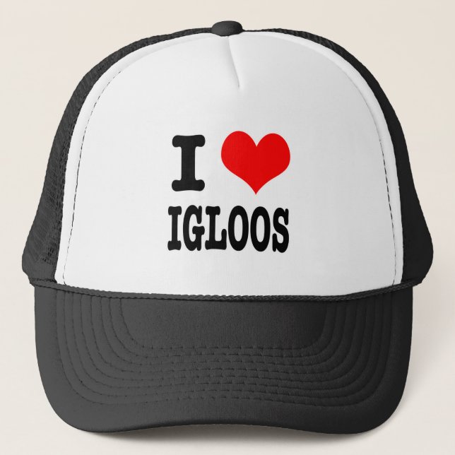 JAG HEART (KÄRLEK) IGLOOS TRUCKERKEPS (Framsida)