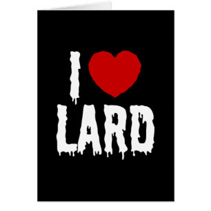 JAG HEART [KÄRLEK] LARD CARD HÄLSNINGSKORT