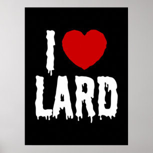 JAG HEART [KÄRLEK] LARD POSTER