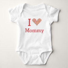 Jag Heart Kärlek Mamma Infant T- Shirts T Shirt