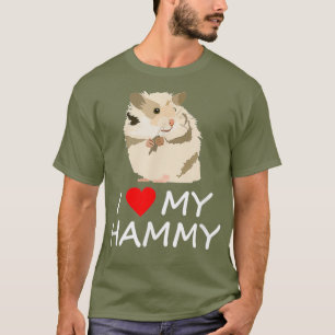 Jag Heart Kärlek My Hammy Cute Hamster T Shirt