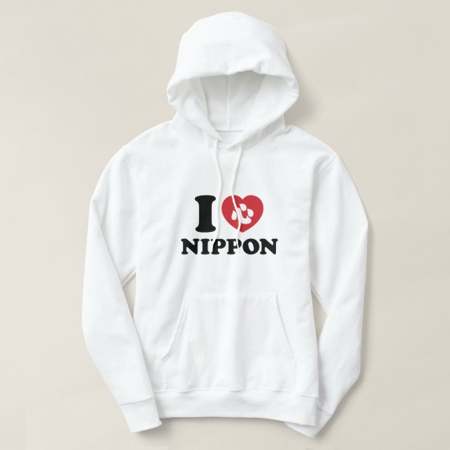 JAG HEART [KÄRLEK] NIPPON HOODIE (Design framsida)
