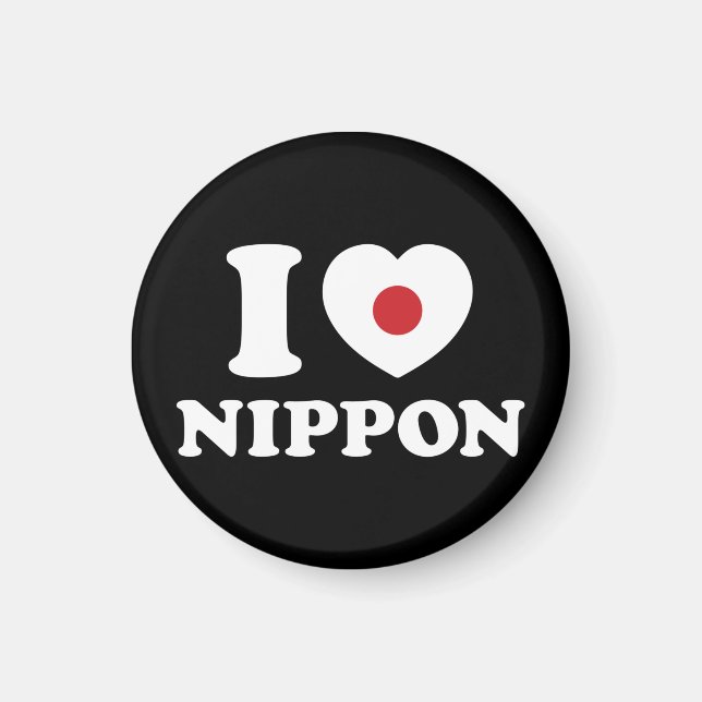 JAG HEART [KÄRLEK] NIPPON MAGNET (Framsidan)