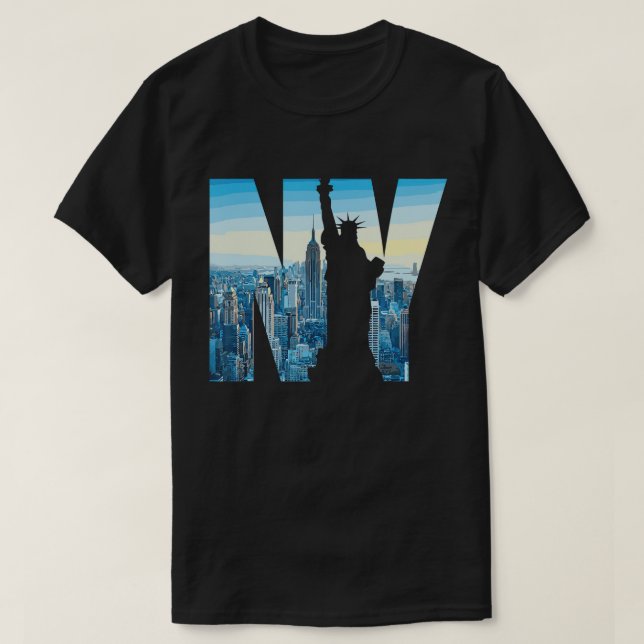 Jag Heart Kärlek NY New York City NYC Classic-teck T Shirt (Design framsida)