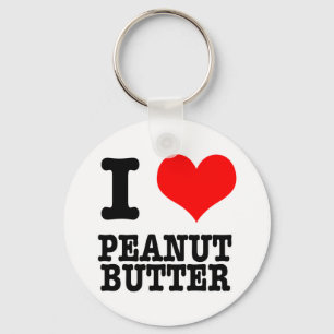 JAG HEART (KÄRLEK) PEANUT BUTTER NYCKELRING