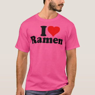Jag Heart Kärlek Ramen Japanska Noodles 432 T Shirt