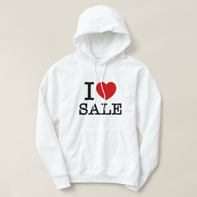 JAG HEART [KÄRLEK] SALE HOODIE (Design framsida)