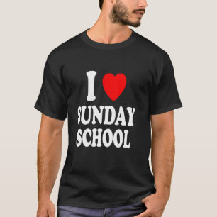 Jag Heart Kärlek School Church Teacher Christia T Shirt