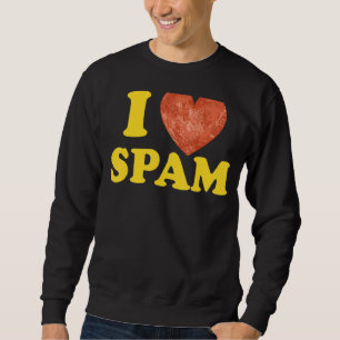 Jag Heart Kärlek Spam, konserverad kokt Gris Food Lång Ärmad Tröja