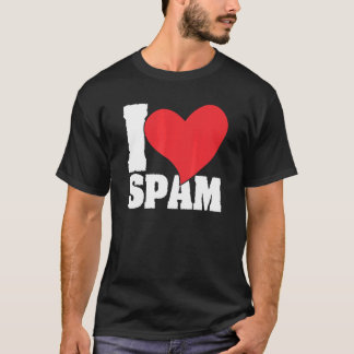 Jag Heart Kärlek Spam, konserverad kokt Gris Food T Shirt
