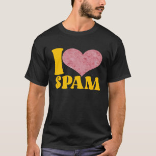 Jag Heart Kärlek Spam, konserverad kokt Gris Food T Shirt