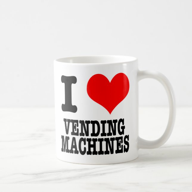 JAG HEART (KÄRLEK) VENDING MASKINER KAFFEMUGG (Höger)