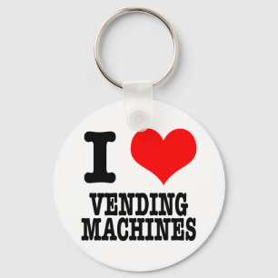 JAG HEART (KÄRLEK) VENDING MASKINER NYCKELRING