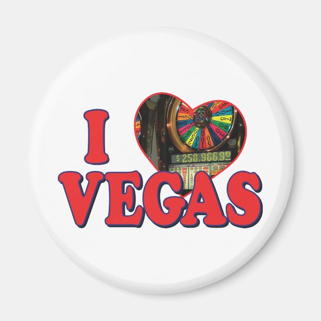 Jag Heart Las Vegas Magnet (Framsidan)