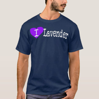Jag Heart Lavender Kärlek Lavender Lavandula T Shirt
