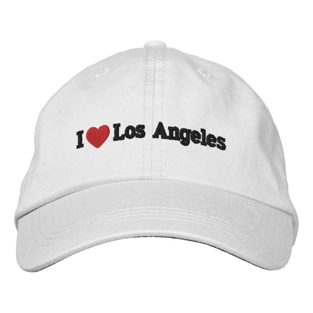 Jag Heart Los Angeles Embroized Hat Broderad Keps (Framsida)