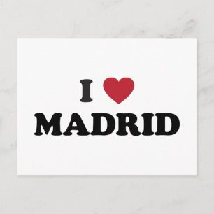 Jag Heart Madrid Spanien Vykort