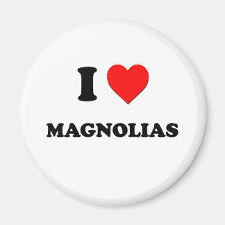 Jag Heart Magnolias Magnet