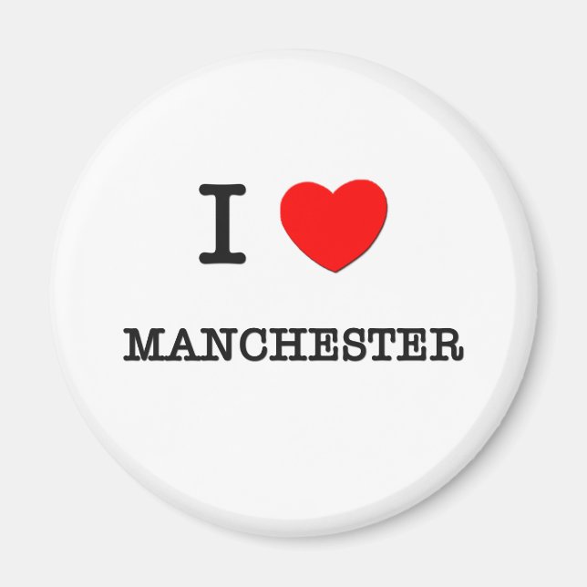 JAG Heart MANCHESTER Magnet (Framsidan)