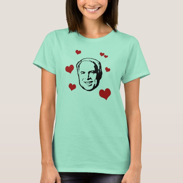 Jag Heart McCain T-shirt (Framsida)