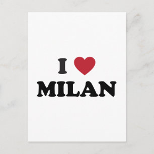 Jag Heart Milan Italien Vykort