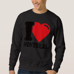 Jag Heart Montreal Bevacal Canadian City I Kärlek Lång Ärmad Tröja