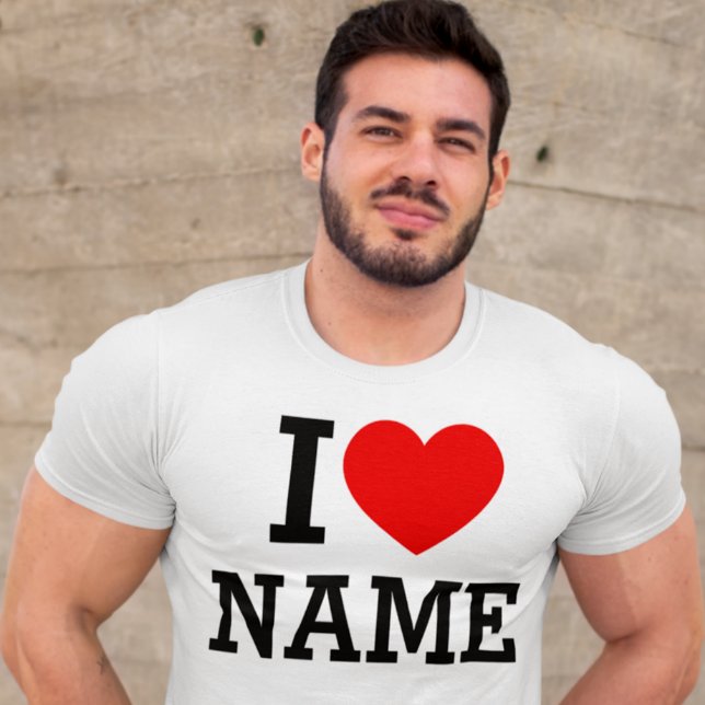 Jag Heart Namn T-Shirt (Skapare uppladdad)