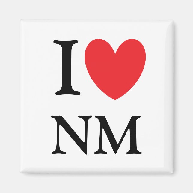 Jag Heart New mexico Magnet (Framsidan)