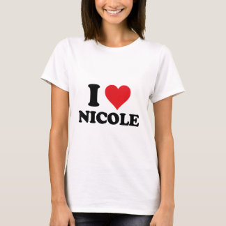 Jag Heart Nicole First Namn I Kärlek Personlig Stu T Shirt