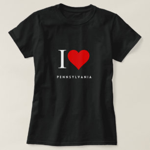 Jag Heart Pennsylvania blk Womens T-Shirt