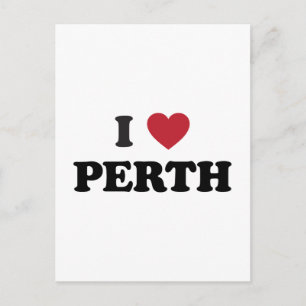 Jag Heart Perth Australien Vykort