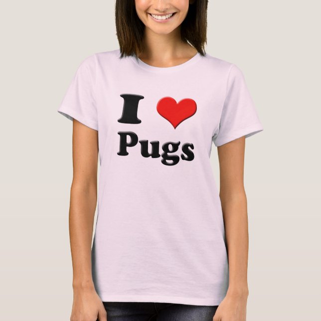 JAG Heart Pugs Tee (Framsida)