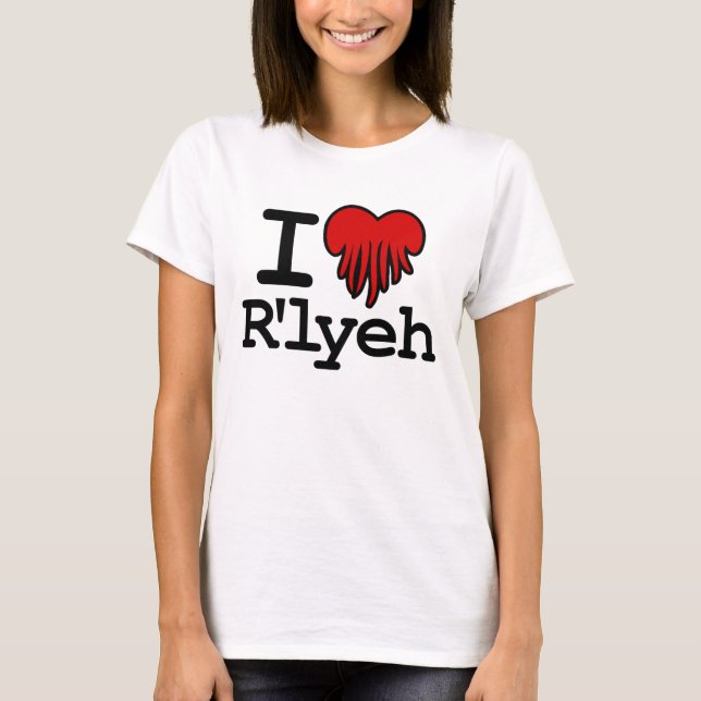 Jag Heart R'lyeh Tee Shirt (Framsida)