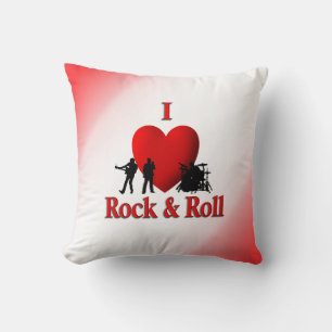 Jag Heart Rock and roll Mojo Pillow Kudde