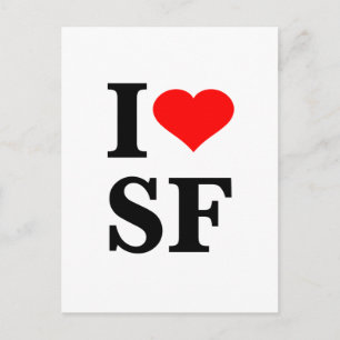 Jag Heart San Francisco Vykort