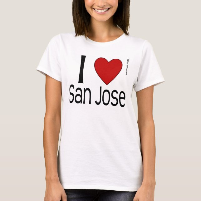 Jag Heart San Jose Shirt Tröja (Framsida)