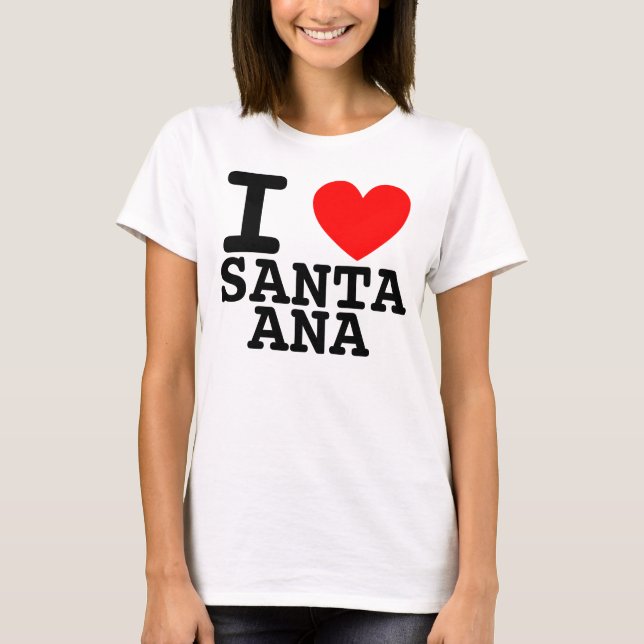 Jag Heart Santa Ana Shirt Tee (Framsida)