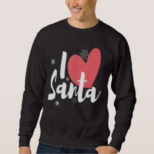 Jag Heart Santa Lång Ärmad Tröja