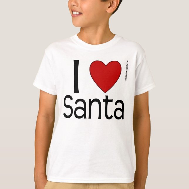 Jag Heart Santa Shirt Tee (Framsida)